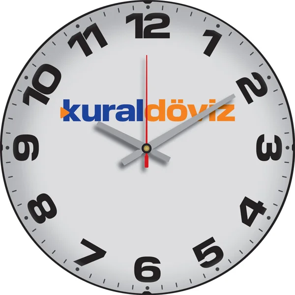 V30-530-B Bombe Cam Duvar Saati - Ürün Görseli 2