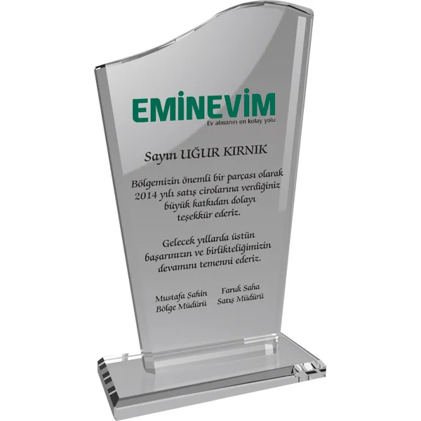 EKT-108-ŞF Kristal Plaket - Ürün Görseli 1