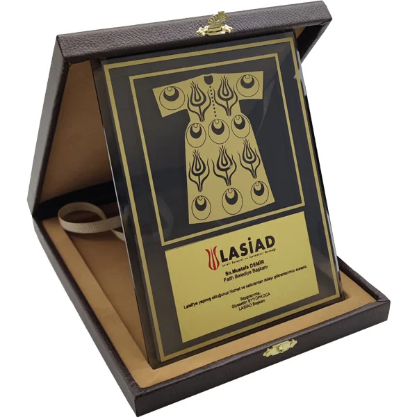 EKT-600 Kutulu Kristal Plaket - Ürün Görseli 1