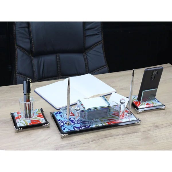 KM-300 3lü Kristal Masa Seti - Ürün Görseli 1